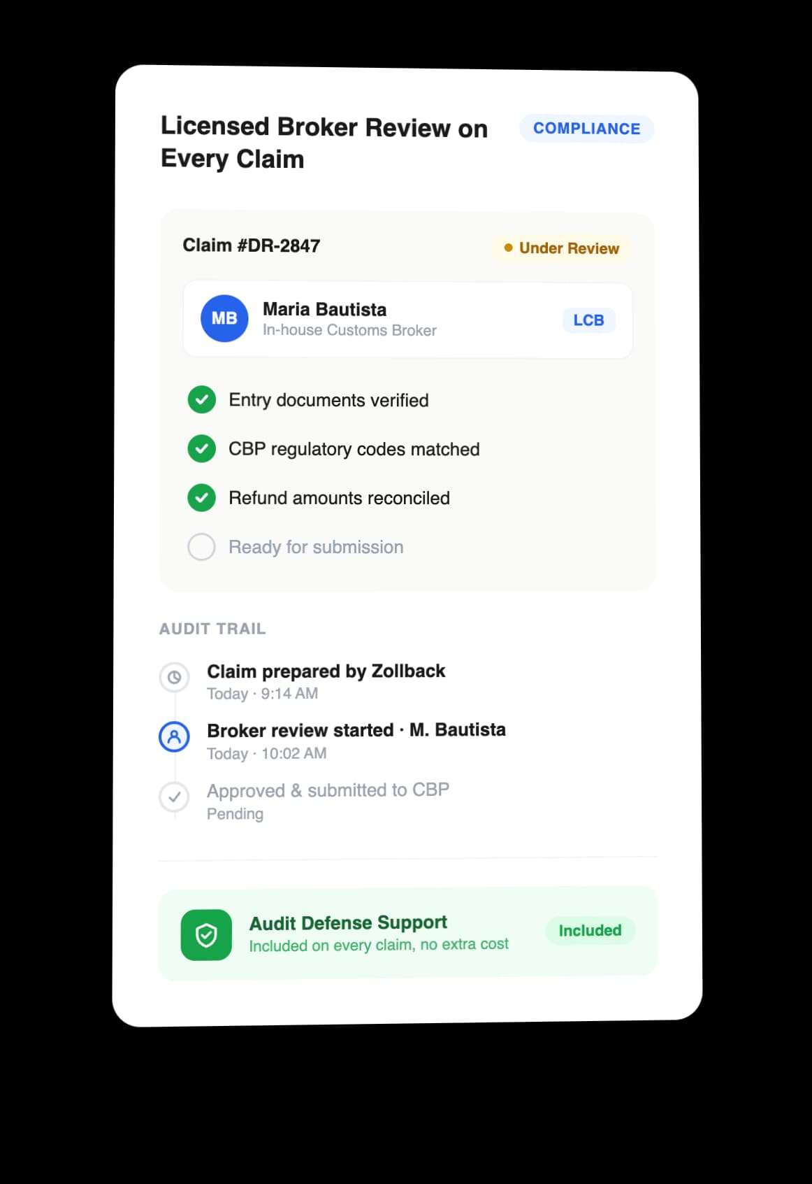 Licensed Broker Review on Every Claim